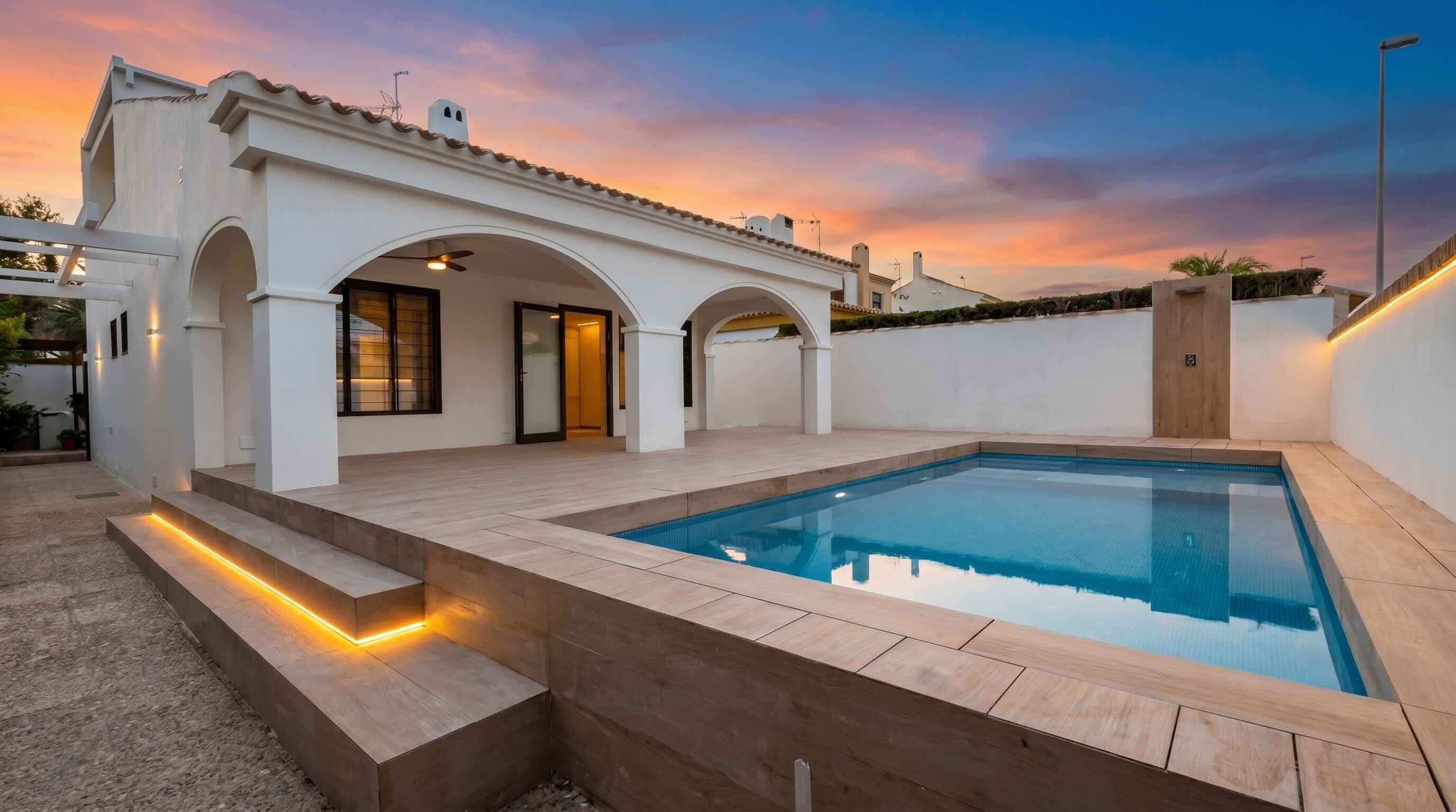 Vivienda reformada con piscina y zona exterior en la Costa Blanca